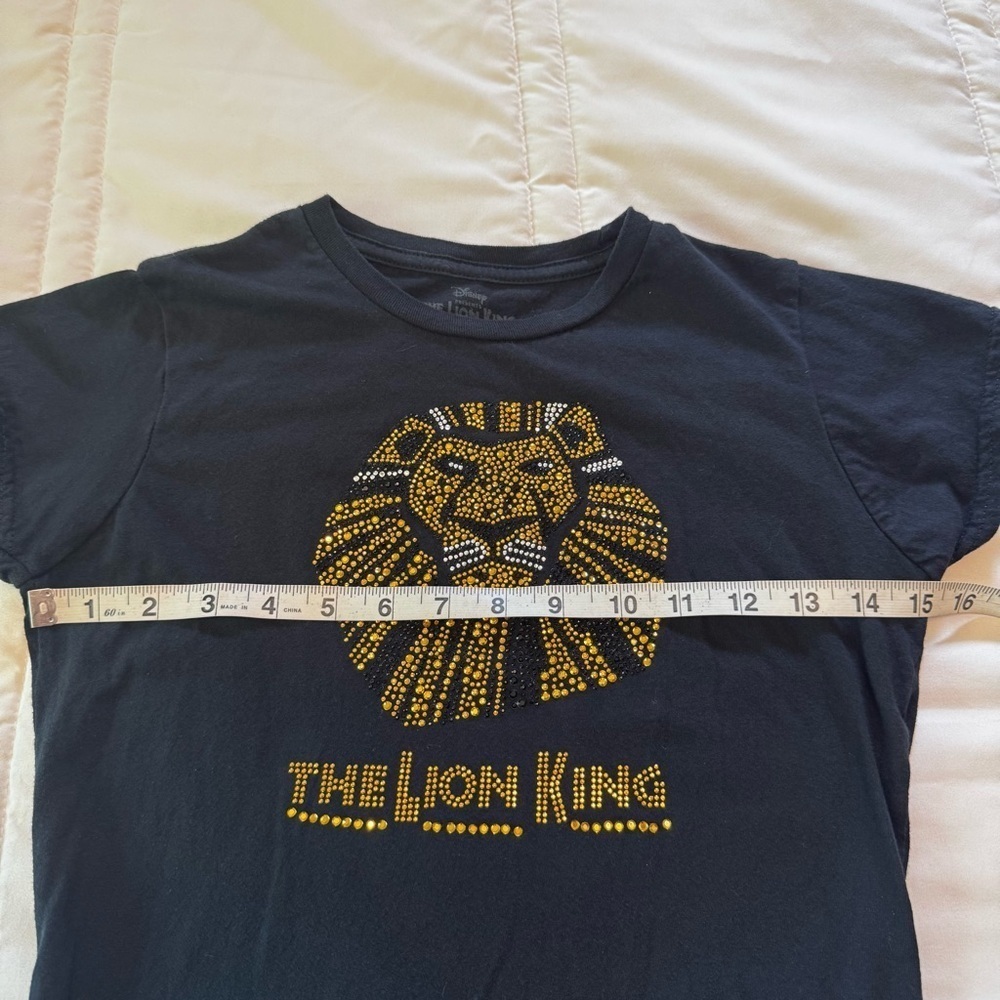 The Lion King The Broadway Musical Crystal Embellished Disney kid’s Shirt Sz S - Picture 6 of 9